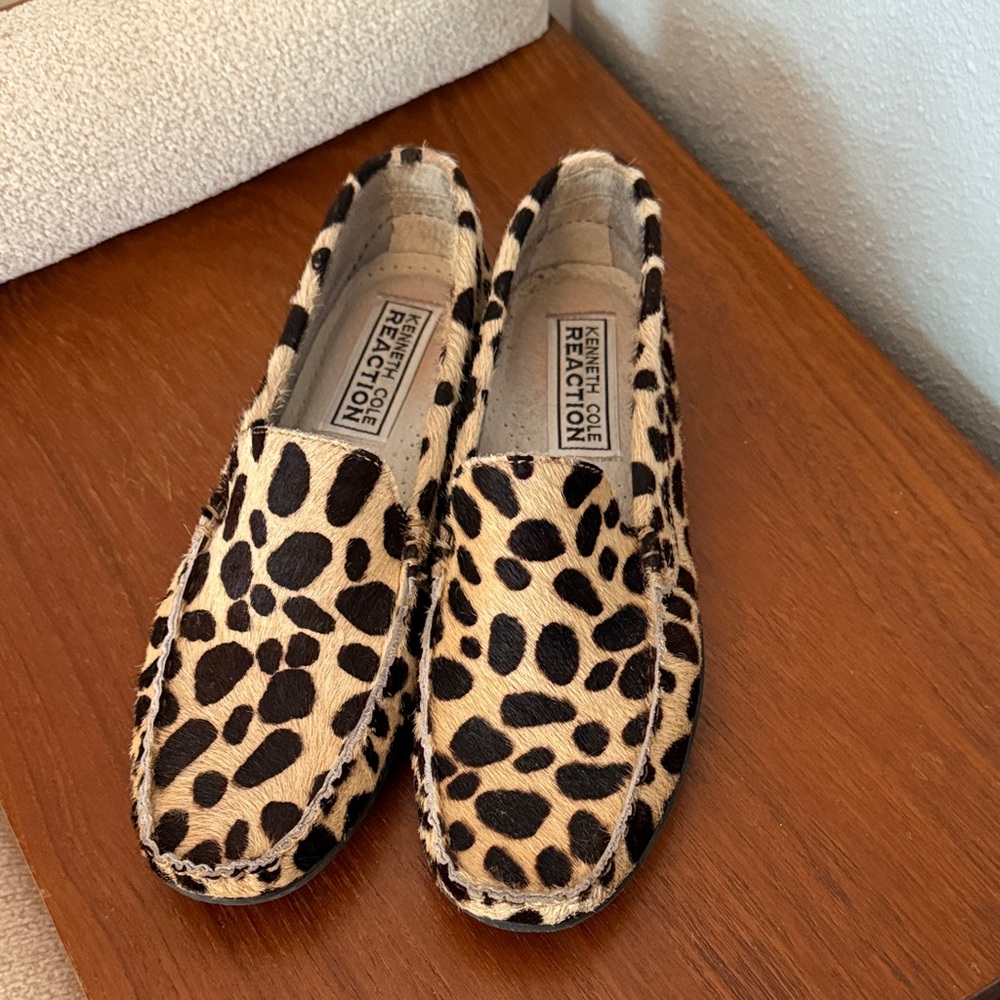 Kenneth Cole Reaction Leopard Print Loafers